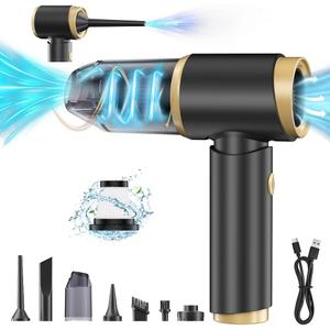 Portable Cordless 3-in-1 Rechargeable Handheld Vacuum with Type-C, Mini Vacuum for Car, Pet, Home, Office, Keyboard