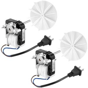 AMI PARTS Bathroom Fan Motor SM550 - Compatible with Nu.Tone, Broan, Replaces C65878, VFM100, E498-1, 82423K, K111, C01575, 65100, EM550, EM750-120V, 60Hz, 0.29A, 3000 RPM - 2-Pack