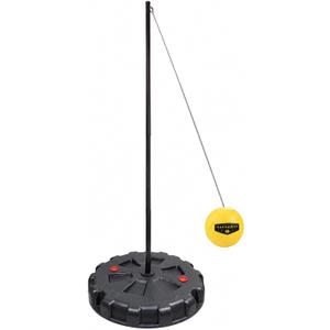 Hathaway Tetherball Set for Backyard for Families - Black and Yellow, Medium, Small