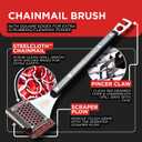 Grill Brush |Stainless Steel Bristle-Free BBQ Grill Cleaner | Steam Cleaning for Cast Iron & Stainless Steel Grates | Judged Best Grill Brush” | Dishwasher Safe