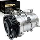 Air Conditioner AC Compressor with Clutch Fits for Honda Accord 2003 2004 2005 2006 2007 2.4L, CO 28003C, 10345430, 140155,10349951,1521609, 1028003,1128003, 38800RAAA01, 38810RAAA01, 38810RBA006