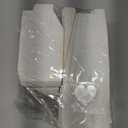 Suwimut 100 Pack White Individual Cupcake Containers with Heart Shaped Window, 3 Inch Small Single Bakery Box Cardboard Holder for Mini Cake Cookie Dessert, Packaging Togo Box for Birthday Party Favor