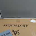 Horizontal RV Window, 21" W x 14" H, Black, Tempered Glass & Aluminum, Passenger Side, Compatible with Van, RV, Truck, Bus