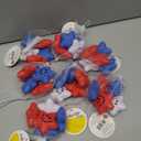 30 Pieces Patriotic Foam Star Stress Ball Bulk Mini Foam Star Smile Face Stress Balls Red White Blue Funny Smile Face Toys Relief Star for 4th of July Party School Carnival Reward