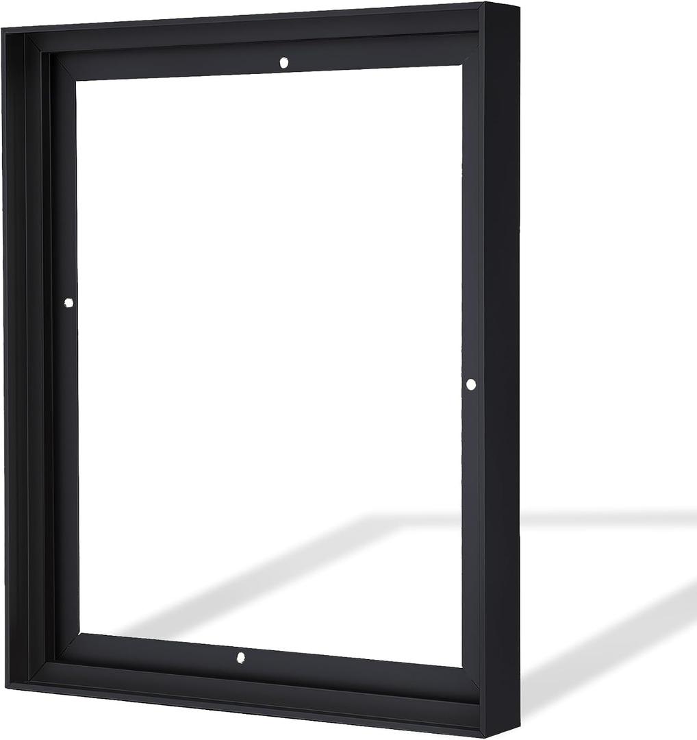 CANFRAVAS Canvas Frame 24x36, DIY Metal Canvas Floater Frame, 1.5" Deep Canvas Floating Frame,Frames for Canvas Art, Floater Frame for Canvas Painting, Floating Frame for Canvas (Black,24"x36")
