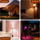 Battery Operated Floor Lamp, Cordless Floor lamp with 5200mAh Battery,RGB Floor Lamps, Timer Function Suitable for Living Room Sofa Area Bedroom RV and Balcony
