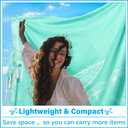 Oversized Turkish Beach Towel Blanket XXL Cotton Sandproof Towels Boho Woven Extra Large Big Sand Free Giant Throw Blankets Huge Quilt XL Picnic Camping Necessities Cloud for Adult Gifts (XXL(79x71 IN,200x180 CM), Aqua Turtle Maotand)