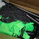 Lacrosse Backstop Net Soccer Basketball Backstop Net for Backyard Sport Netting Barrier Ball Stop Net Includes Portable Carry Bag 2 Sand Bags 4 Ground Stakes, 12 feet x 10 feet