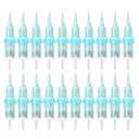 TATELF Tattoo Needles 1RL Tattoo Cartridge Needles 0.25mm 20PCS Round Liner Needle Cartridges for Tattooing Permanent Makeup Hair Scalp Eyebrow Lip with Membrane (0801R-0.25MM)