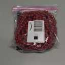 16 Feet Christmas Wood Bead Garland Wooden Bead Garland for Christmas Tree Holiday Decoration (Red)