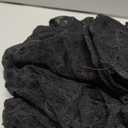 Women's Long Sleeve Mesh Tops See Through Sheer Tee Shirts Mock Neck Floral Embroidery Tops for Layering (Large, Bow Black)