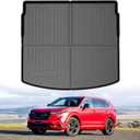 Powerty Cargo Liner for 2023 2024 2025 2026 Honda CRV Accessories (Include Hybrid), Fit Cargo Deck in Upper Position CR-V Cargo Mat, All Weather Car Rear Trunk Mat Cargo Protector (Not for Gasoline)