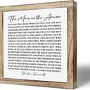 Christian Wood Decor, Motivational Wood Signs for Home Office Decor, Male Office Decoration, Adult Man Room Decoration, Wooden Plaques Box Signs 9.8* 9.8, Christian Gift for Him, The Man in the Arena Sign