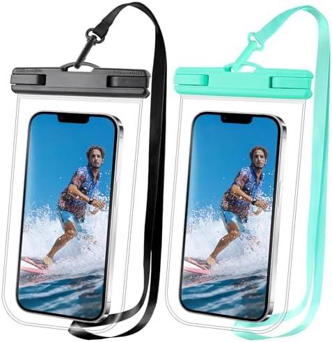 MR.LUYU Waterproof Phone Pouch for Cruise Essentials 2025, Beach Vacation Essentials Cruise Ship Travel Must Haves, Dry Bag Case for iPhone 16 15 14 13 12 11 Plus Pro Max Galaxy Pixel - 2 Pack Clear