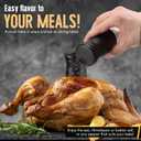 The Original Salt and Pepper Shakers set - Black -Spice Dispenser with Adjustable Pour Holes - Stainless Steel & Glass - Set of 2 Bottles