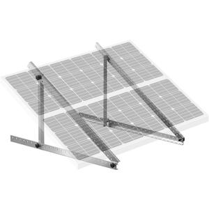 VEVOR 50-Inch Solar Panel Mounting Brackets, 0 to 90 Adjustable Tilt Mount Brackets Support 100-550W Solar Panels, Lightweight Aluminum Brackets with Folding Tilt Legs for RV, Roof, Boat, Off-Grid (Silver/Gray)
