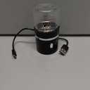 Electric Herb Grinder, USB-Rechargeable, 1.7oz Glass Herb Chamber - Ideal for Everyday Carry (Black2)