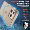SUPFINE Magnetic for iPhone 16 Pro Case(Compatible with MagSafe)(Military Grade Drop Protection) Slim Translucent Matte Shockproof with Anti-Fingerprint Phone Case,Desert Gold