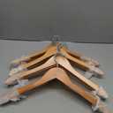 Wooden Hangers Pack of 20 - Sturdy, Heavy Duty Hangers for Shirts, Dresses, Coats & More (Natural)