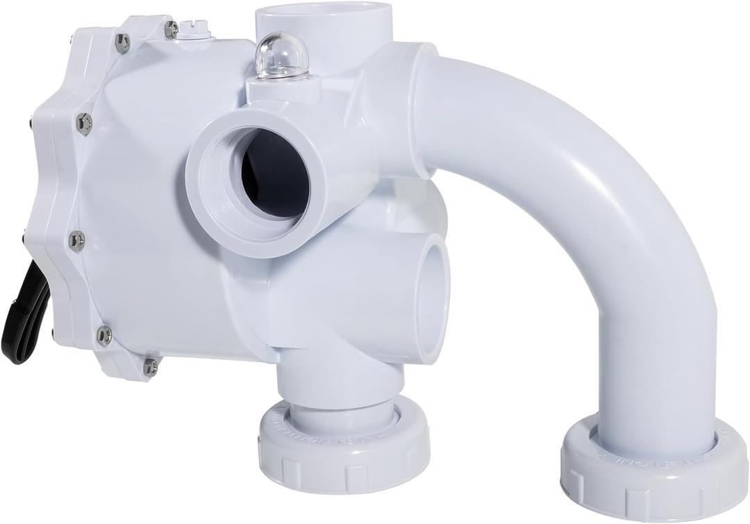 261152 2-Inch Threaded Multiport Valve for FNS, FNS Plus, Nautilus, Nautilus Plus Pool and Spa D.E. Filter Replacement Part Rebuid Kit, 7.5" Centerline, White