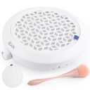 BQAN Nail Dust Collector, 80W Powerful Adjustable Extractor with Brush and 2 Reusable Filters, Nail Vacuum Dust Collector for Acrylic Gel Nail Polishing, Salon & Home