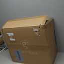 Giraffe Tools Heavy Duty Retractable Garden Hose Reel 1/2 130 FT, Wall Mounted with 9 Pattern Nozzle & Detachable Leader Hose, 180 Swivel Bracket, Any Length Lock, Commercial Grade (Light Grey)