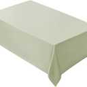 VidaFete 1 Pack Tablecloth 90 * 156inch Rectangle Table Cloth Polyester, Stain Wrinkle Resistant Polyester Dining Table Cover for Kitchen Dinning Party Wedding Tabletop Buffet Decoration(Sagegreen)