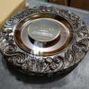 ChargeIt by Jay Aristocrat Round Charger Plate, Brown , 14", Pack of 2