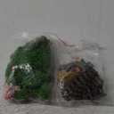 58 Pcs Mini Garden Accessories Set Fairy Village Miniature Fairy House Starter Kit Mini Terrarium Figurines Micro Landscape Mixed Model Tree Diorama Supplies for DIY Succulent Dollhouse Craft