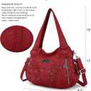 Purses and Handbags Women Fashion Tote Bag Shoulder Bags Top Handle Satchel Purses Washed Synthetic Leather Handbag