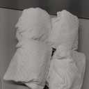 Genina Waterproof Seat Covers for Dining Room Chair Covers Waterproof Dining Chair Covers (4 PCS-Rear-Covered, White)