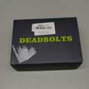 1 Pack Antique Brass Password Single Bronze Cylinder Deadbolt Lock Keyless Passcode Handleset Front Entry Interior Exterior Door Deadbolts