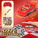 MIXSHAKE Remote Control Racing Toy for Kids, Red Cartoon Movie Car Design, Wall Climbing RC Cars, High-Speed MINI Toy Vehicle Gift for Boys Age 3 4 5 6, Christmas and Birthday Gifts