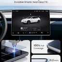 REEVAA 2026 Tesla Model Y Premium & Performance Screen Protector [AntiGlare & No Fingerprint], 9H Aerospace Tempered Glass for 2026 Model Y Premium & Performance, with Alignment Frame, Matte, 16 Inch