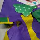 Geefuun 2PCS Mardi Gras Decor Windsocks Hanging Floating Face Wind Socks for Yard Garden Porch Patio Outdoor Decorations