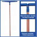 2 Pcs 60 Inch Concrete Placer with 22 Inch Wide Rake Head, Blue