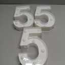 3 x LED Marquee Numbers, Small Light Up Numbers for Party, 8.58 Inch Battery Powered Lighted Number for Birthday, Night Light, Table or Home Decor (Number 5)