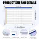 Lincia Large Dry Erase Task List 36 x 24 Inch Erasable Task Planner White Board for Wall Big Whiteboard Employee Assignment Tracker for Office Managing and Tracking Tasks to Increase Productivity