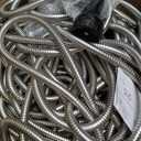 Garden Hose Metal 100FT, Stainless Steel Heavy Duty Water Hose With 10 Function Nozzle, No-Kink, Tough & Flexible, Sturdy and Lightweight, Rust Proof for Yard, Outdoor, RV