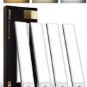 EZVALO 4-Pack Under Cabinet Lights, 2400mAh Rechargeable Motion Sensor Light Indoor, Wireless Closet Lights Battery Operated, with 3 Color Temps, Dimmable, Magnetic, for Kitchen, Stair, Pantry (8inch) (White)