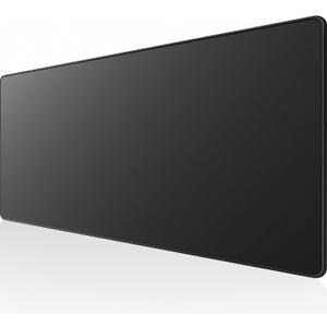 KTRIO Large Gaming Mouse Pad Desk Mat, Superior Micro-Weave Cloth for Precise Mouse Control, Non-Slip Rubber Base, Stitched Edges, Water-Resistant, for Gamer, Office & Home, 31.5" x 11.8" inches (Black Stealth)