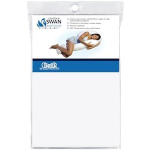 Contour Swan Pillowcase - White, 1 Pack