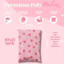 Pretty Package Store 10x13 Designer Poly Mailer 100 Pack Heavy Duty Waterproof Self Seal Shipping Bags for Small Business Large Mailing Envelopes Bulk Tear Resistant Cute Packaging Seeing Stars Pink