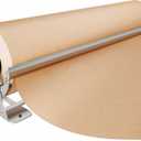 DIY Crew 36 Inch Paper Roll Dispenser and Cutter - Heavy-Duty Wall Mountable, Non Slip Tabletop - Kraft, Freezer, Butcher Paper - Up to 1000ft Rolls (Silver)