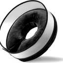 Inflatable Dog Cone, Soft Dog Cone Collar After Surgery for Alternative with Enhanced Anti-Licking Guard Shield Adjustable Detachable, Elizabethan Collar (XL, Black) (XL(Neck:19.6"-25.5"))