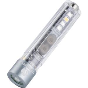 LUMINTOP Black CAT Mini EDC Flashlight 400 Lumens Rechargeable with UV Light Warm White Side Light Magnetic Tail for Camping Hiking