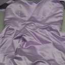BIRENEROBE Satin Short Prom Dress for Women A Line Homecoming Cocktail Party Gown,  Size 10