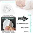 Appliance Sliders - Self-Adhesive Furniture Movers for Kitchen Appliances, Air Fryers, Trash Cans - 360 Swivel Mini Rollers for Easy Moving & Smooth Glide (Nylon, 4)