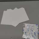 Sosation 6 Pcs Square Plastic Flat Blank Plate Wall Hole Cover Ceiling Cover Plate with 48 Pcs Double Faced Adhesive Tape for Ceilings or Wall (5 Inch)