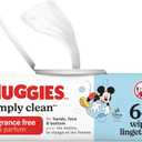 Huggies Simply Clean Unscented Baby Diaper Wipes, 1 Flip-Top Pack (64 Wipes Total)